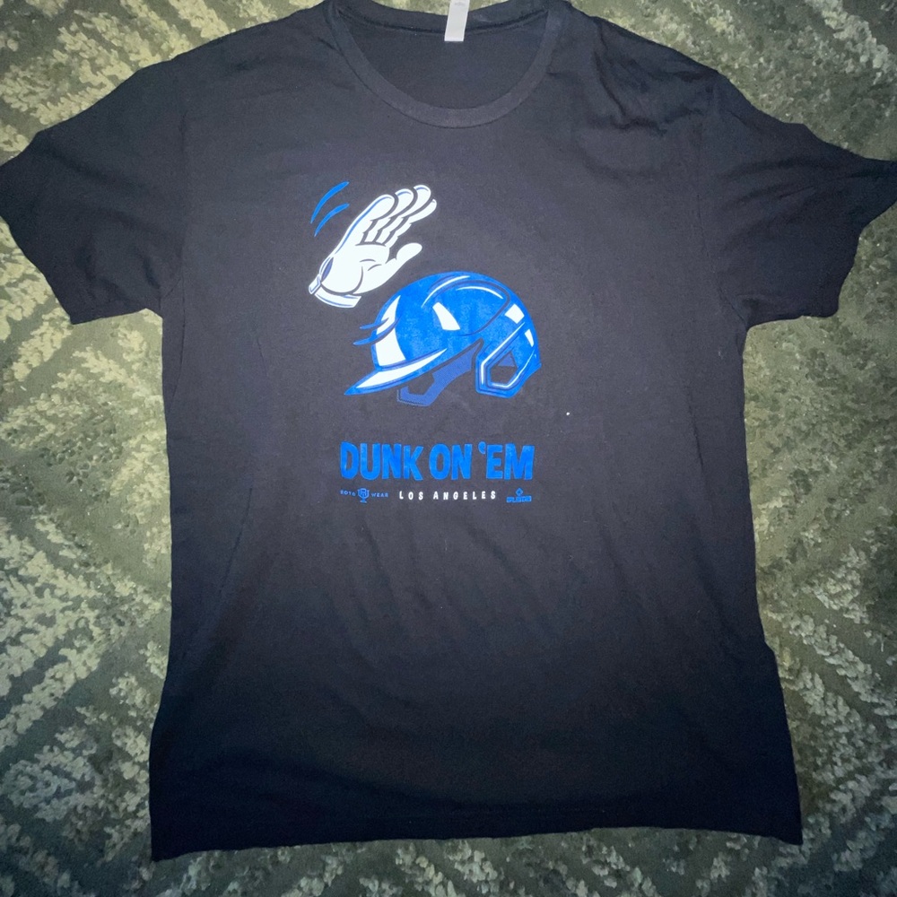 Los Angeles Dodgers Roto Wear Dunk On 'Em T-Shirt